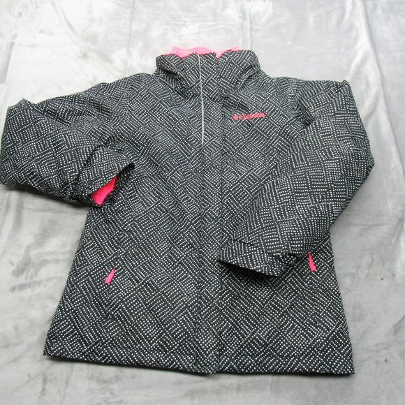 Columbia Jacket Girls Gray Pink Waterproof Bagaboo 3in1 Removable‎ Liner Thermal